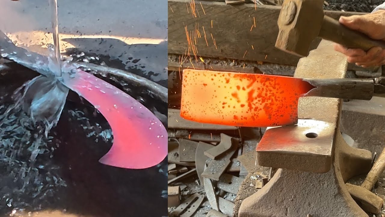 How to make a metal knife_ BY Blacksmith Skill - How to make a knife