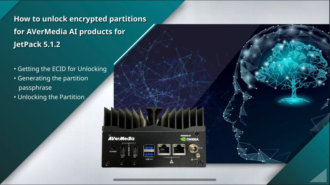 How to Unlock Encrypted Partitions for AVerMedia AI Products (JetPack 5.1.2)