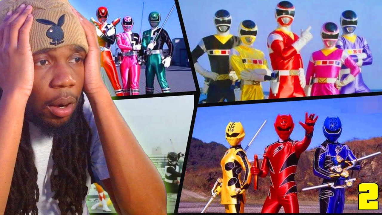 Main Team Power Up Forms Henshin and Finisher (SUPER SENTAI) *FIRST TIME REACTION* #2