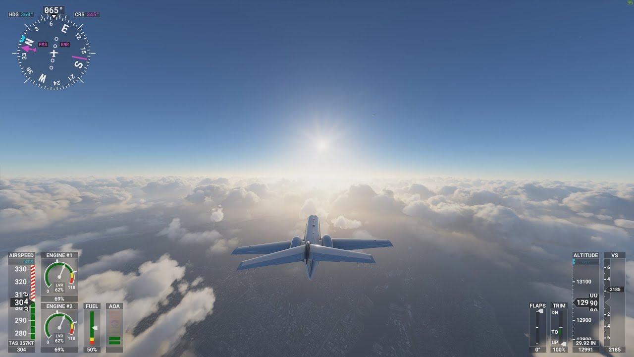 Microsoft Flight Simulator - RTX 2080 Ti 4k MAX Settings PC - San Francisco Raw Gameplay