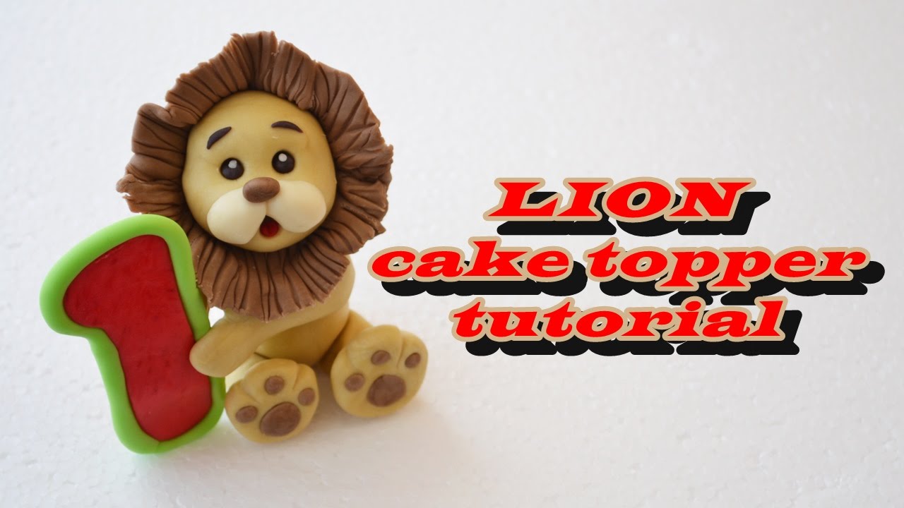 THE LION KING CAKE TOPPER TUTORIAL FONDANT - IL RE LEONE TORTA DECORATA PASTA DI ZUCCHERO
