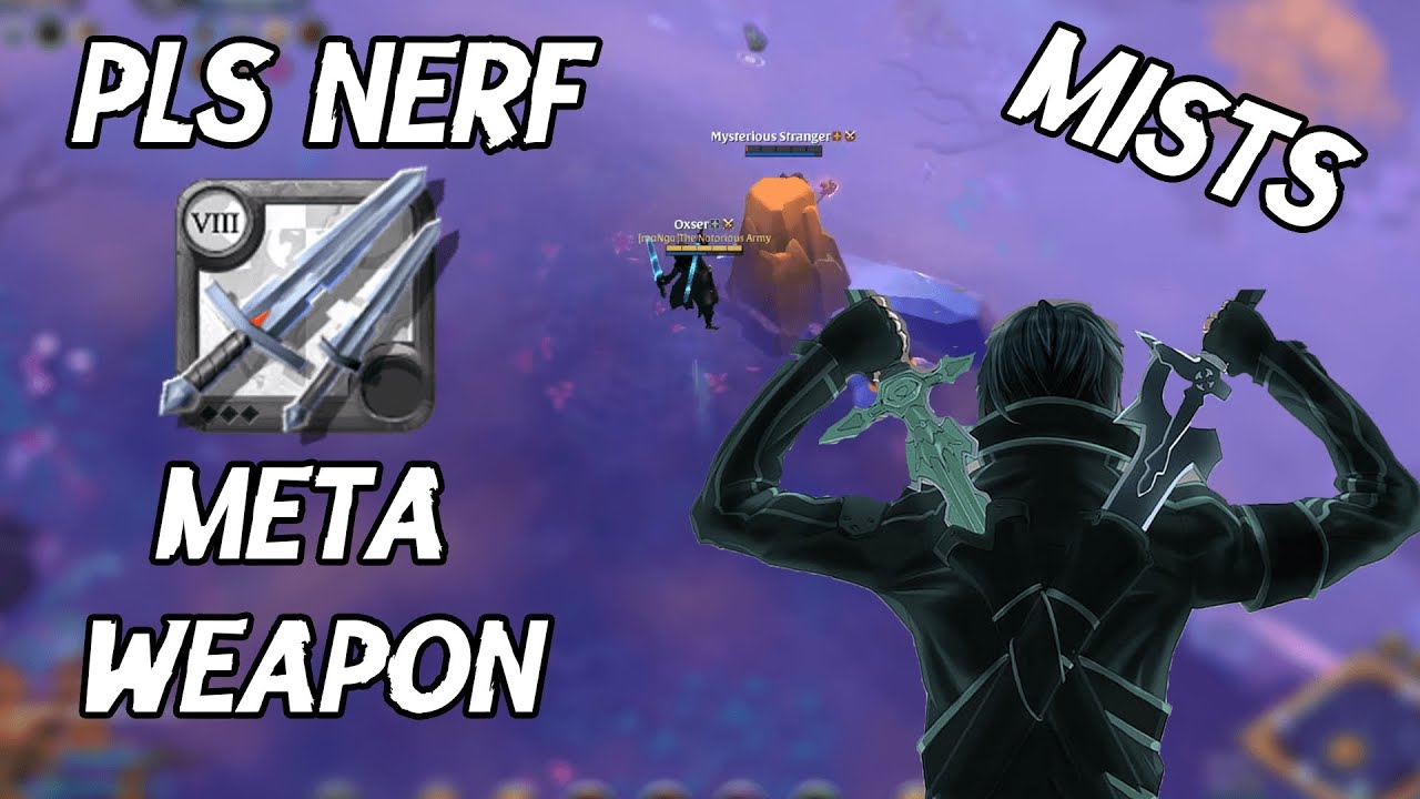 DUAL SWORD NERF PLSS !!!!! SOLO MISTS PVP  ( Albion Online )
