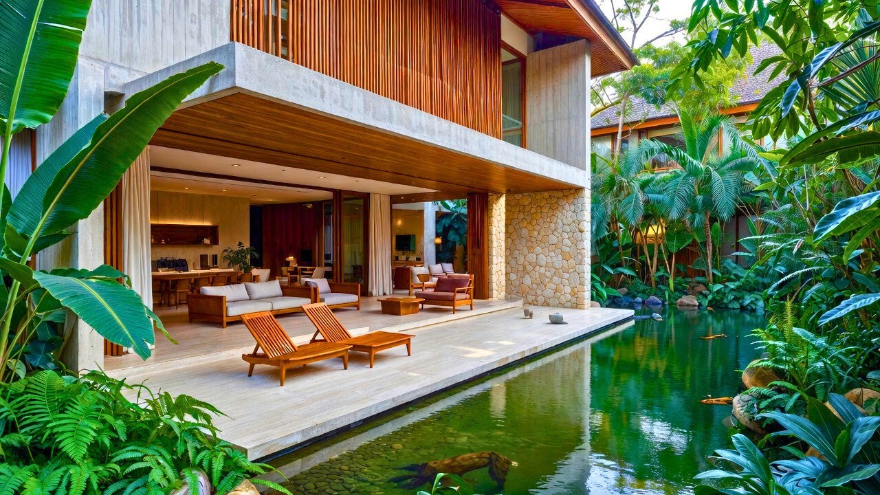 A Visual Journey Through Modern Tropical Home Design Luxury Open Living, Resort Style Homes