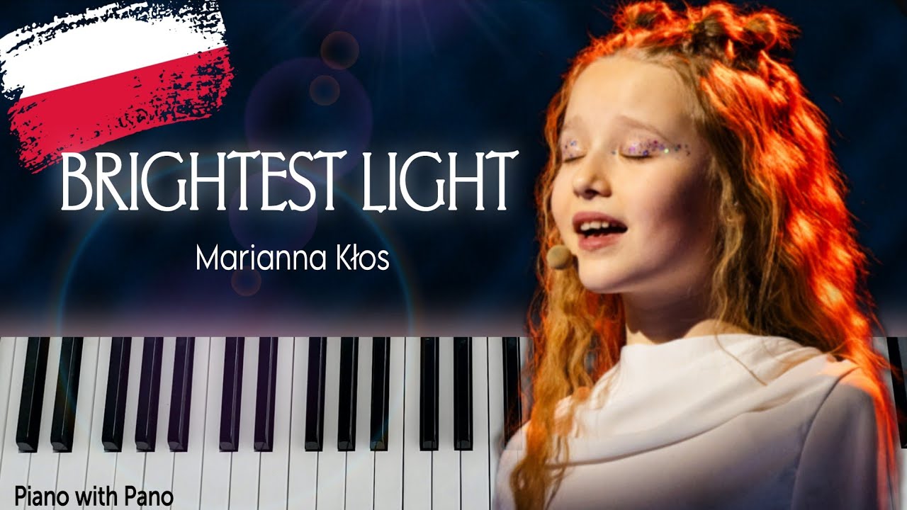 Marianna Kłos - Brightest Light | Poland 🇵🇱 | Piano Cover | Junior Eurovision 2025 #jesc2025 