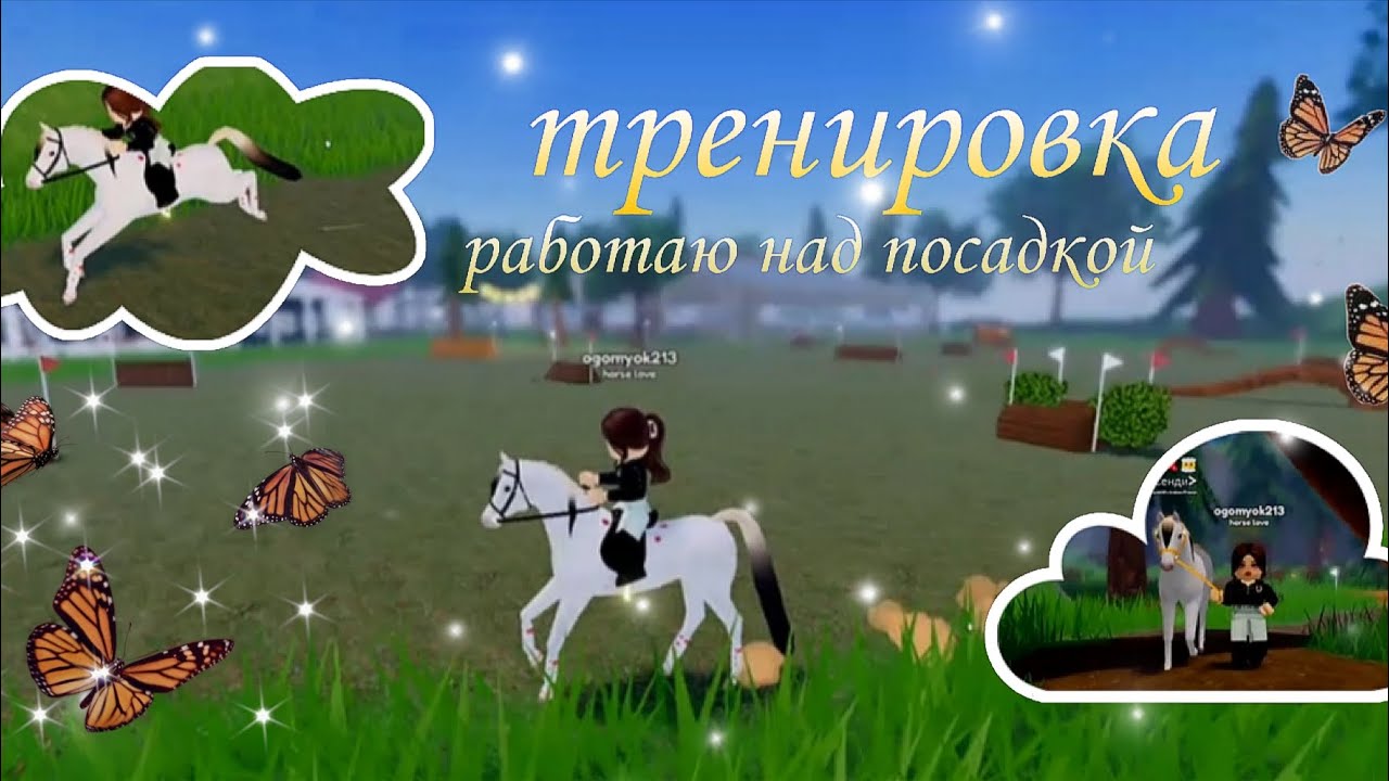 Работаю над своей посадкой/треня с Сенди/Wild horse island ｡･:*:･