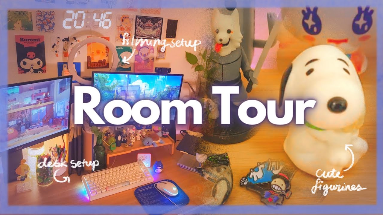 2024 Nostalgiacore Cozy Room Tour! 🌸✨ Game Collection + WFH Setup