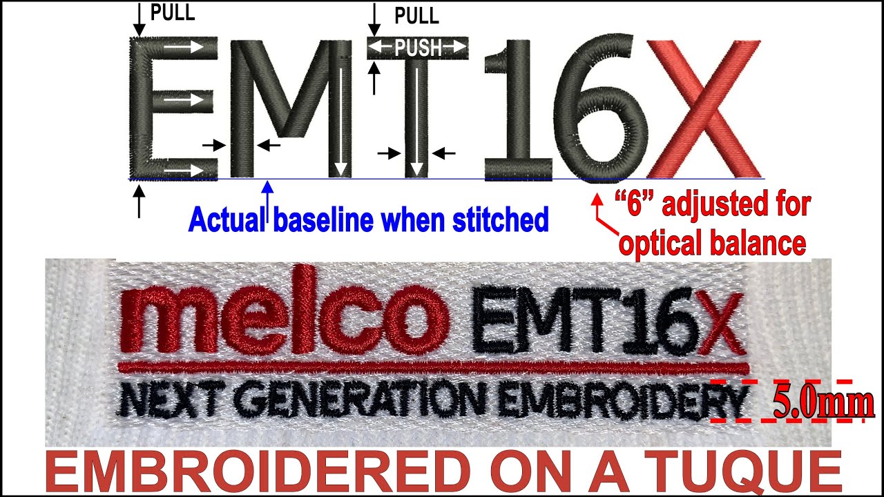 Tutorial on Embroidery Digitizing of Small Lettering