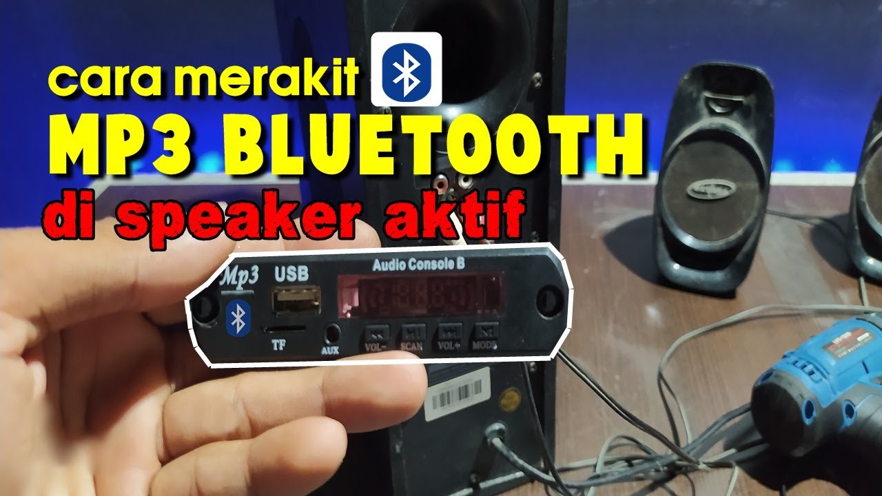 Cara memasang mp3 bluetooth di speaker aktif simbadda