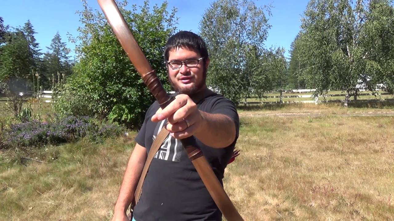 Shooting an E-Rock Archery 30 Pound PVC Bow with Arrow Shelf