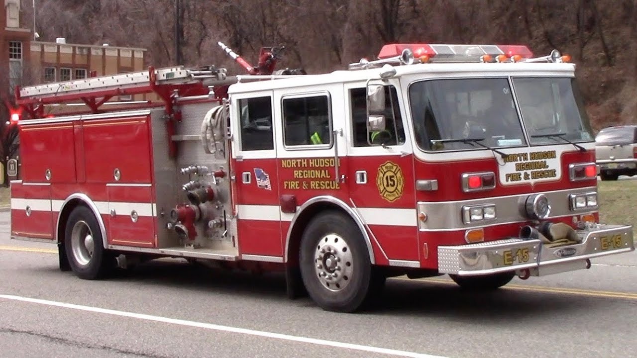 North Hudson Regional Fire Rescue Spare Engine 15 Responding 2-24-18