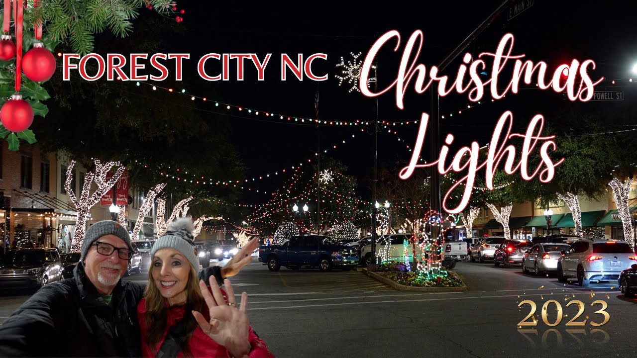Amazing Small Town Christmas Lights in Forest City, NC | The Heart of Appalachia!