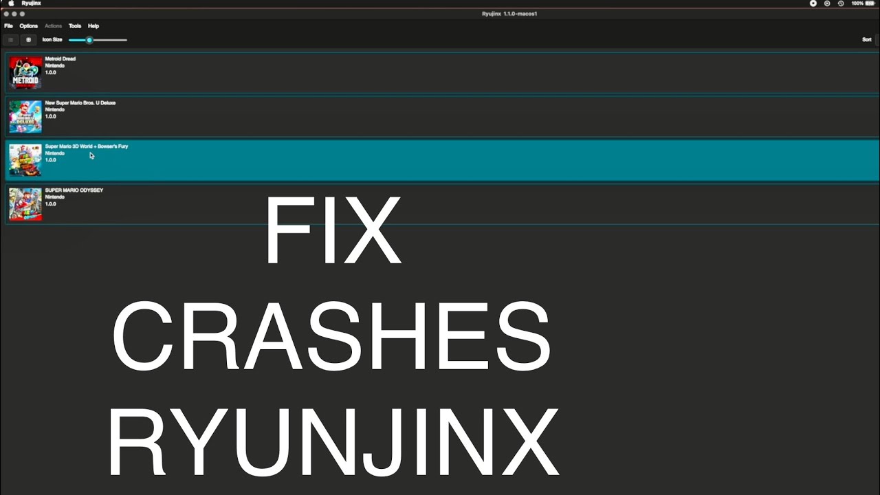 Как исправить сбои в играх на Ryunjinx!
