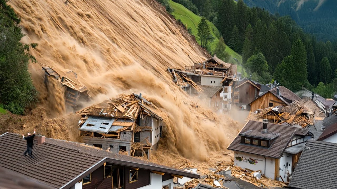 Mass Evacuation in Switzerland! Glacier Collapse Buries Entire Village of Blatten
