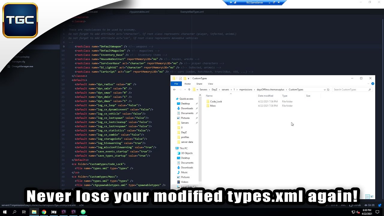 How to split your types.xml into multiple files! | DayZ Server Management