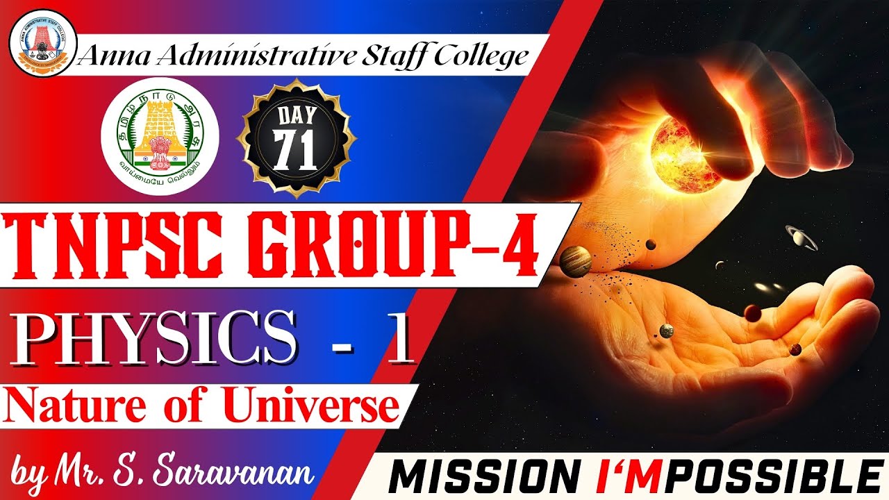 MISSION I'MPOSSIBLE | Day 71 | Physics | Nature of Universe | Mr. S. Saravanan