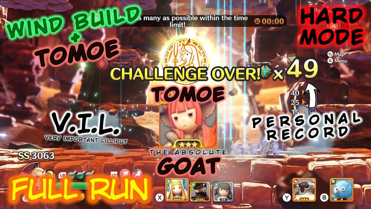 Little Noah gameplay HD. No commentary. Hard mode (Wind build + Tomoe)