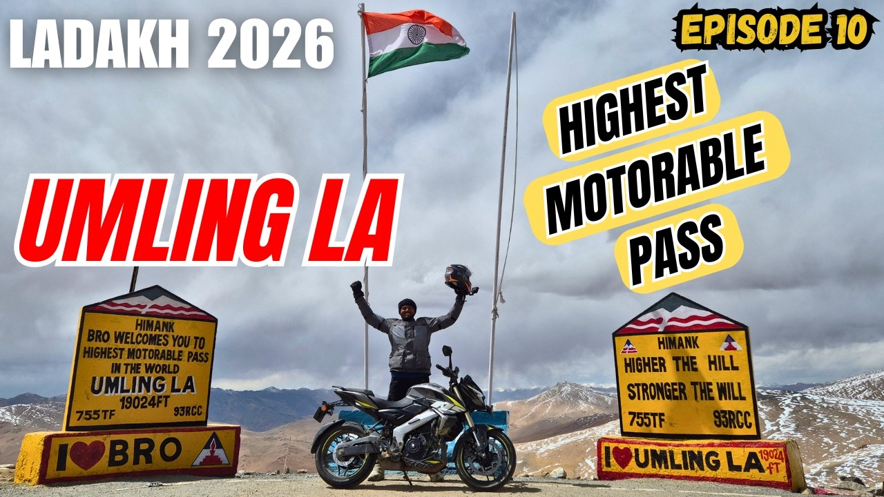 Umling La Pass 🏔️ | World&rsquo;s Highest Motorable Road! | Ladakh 2026 Ep 10