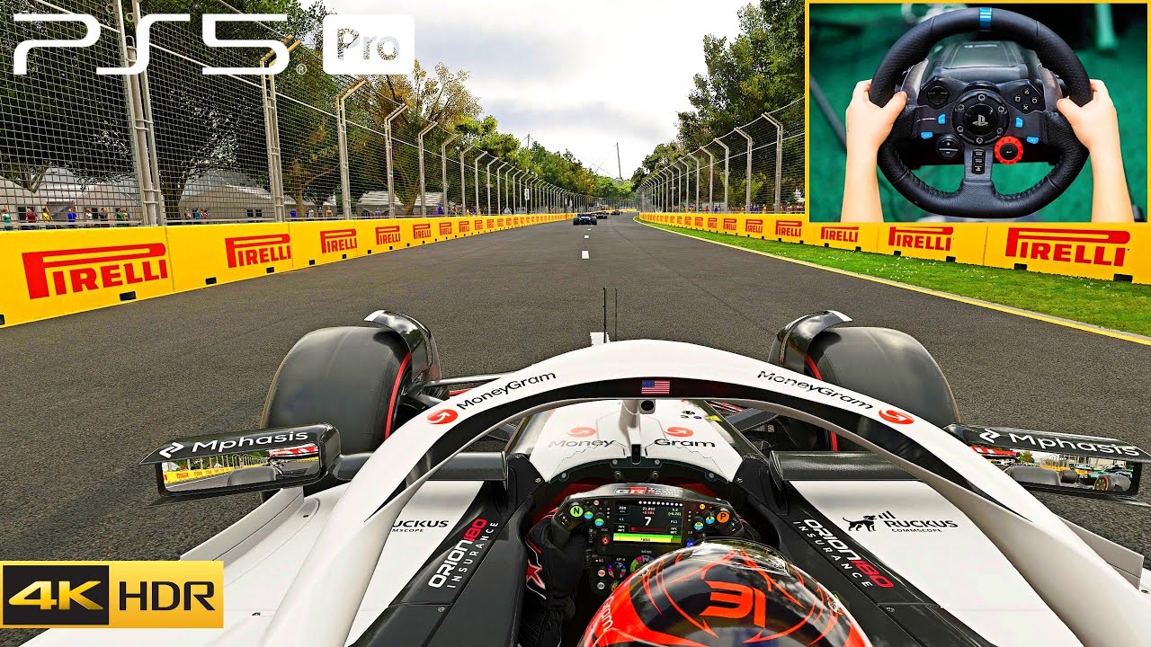 F1 25 PS5 Pro 4K HDR 60 FPS Gameplay | Logitech G29 Steering wheel