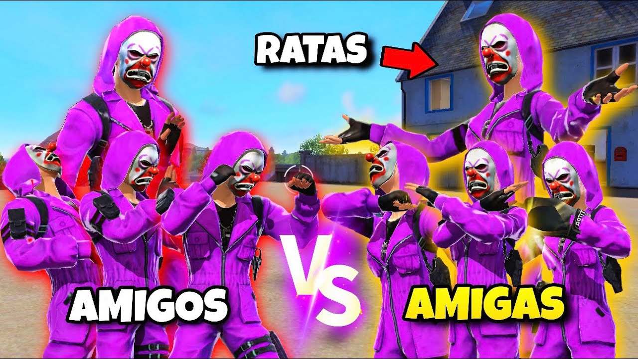 YO Y MIS AMIGOS NOS ENFRENTAMOS A MI NOVIA Y SUS AMIGAS 😰 FREE FIRE