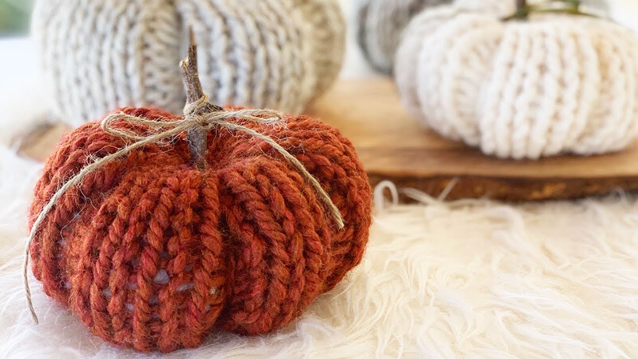 How to Make Up The Knitted Pumpkin