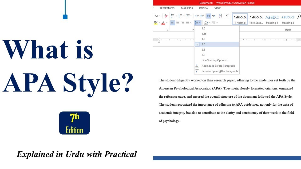 APA Style 7th Edition | Complete Guide with Practical | Urdu/English
