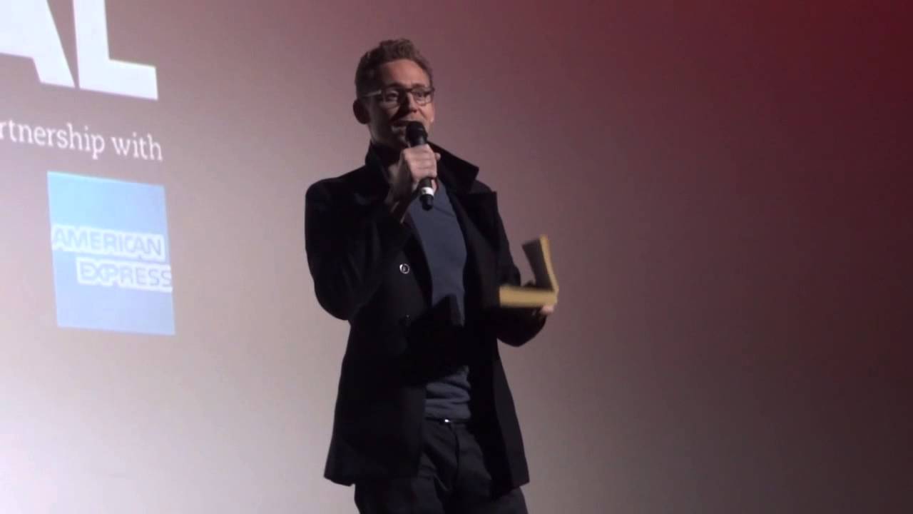 Tom Hiddleston reading from a J. G. Ballard interview at High Rise screening LFF