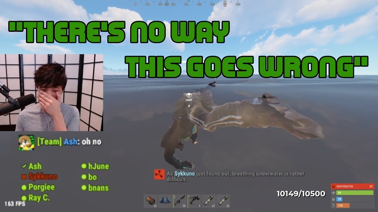 Sykkuno Shows Off His Flying Skills For hJune on the New Server | OTV Rust Badlands