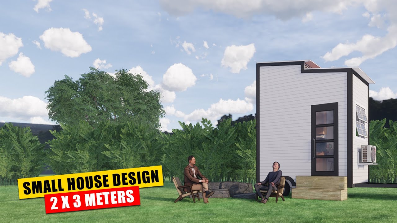 Incredible BIG Modern Tiny House With Amazing Interior Design ( 2 x 3 Meters)