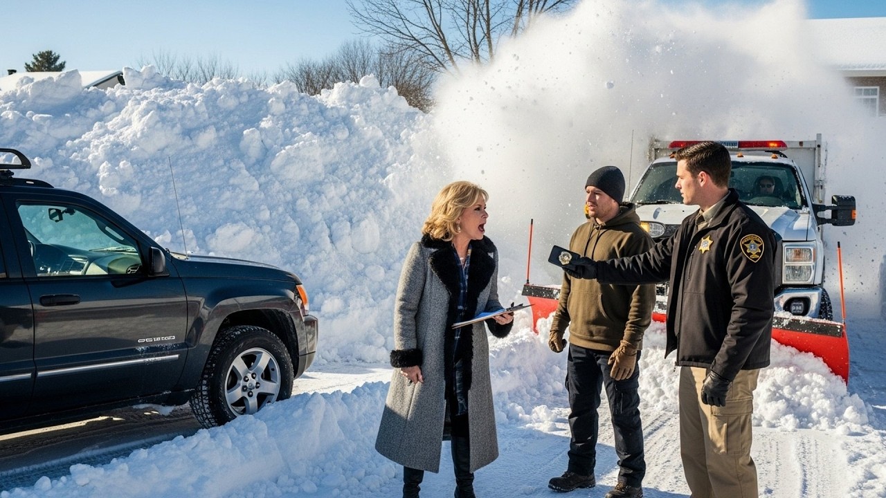 HOA Plow Buried My Car On Purpose, Driver Froze When I Showed Him My Sheriff's Badge