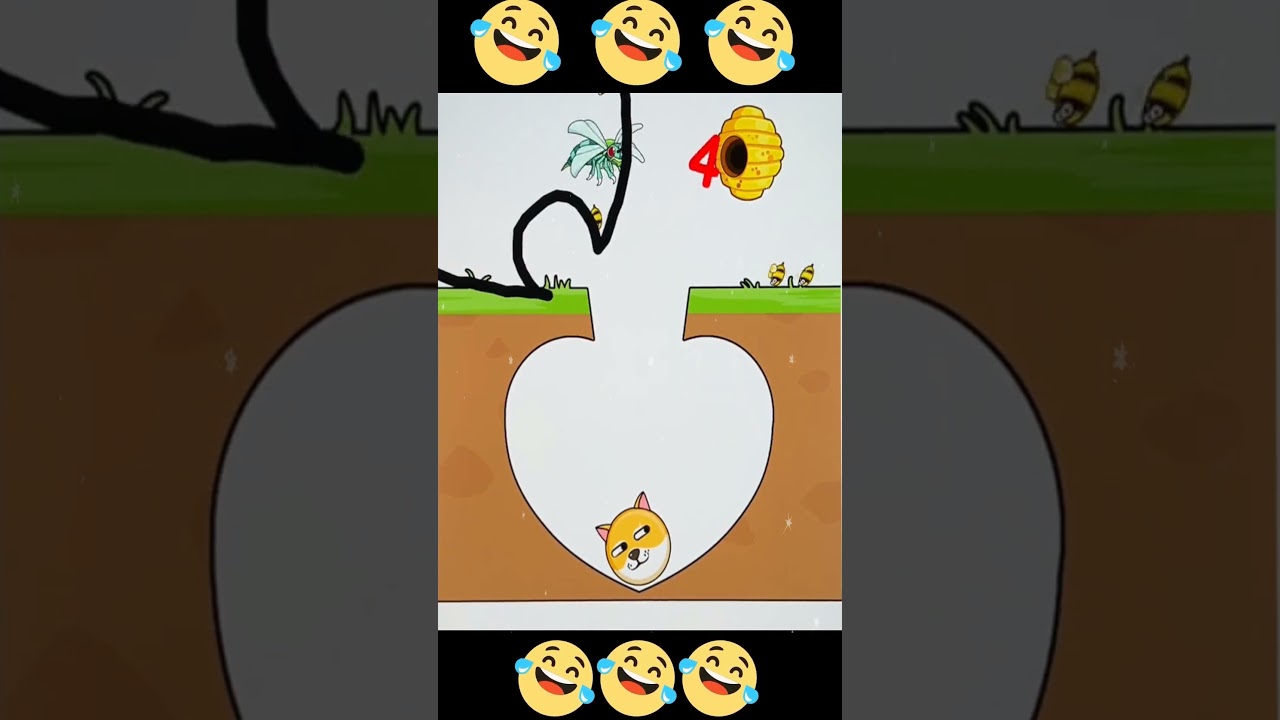 Help me rescue this dog from bees #game #gaming #puzzle