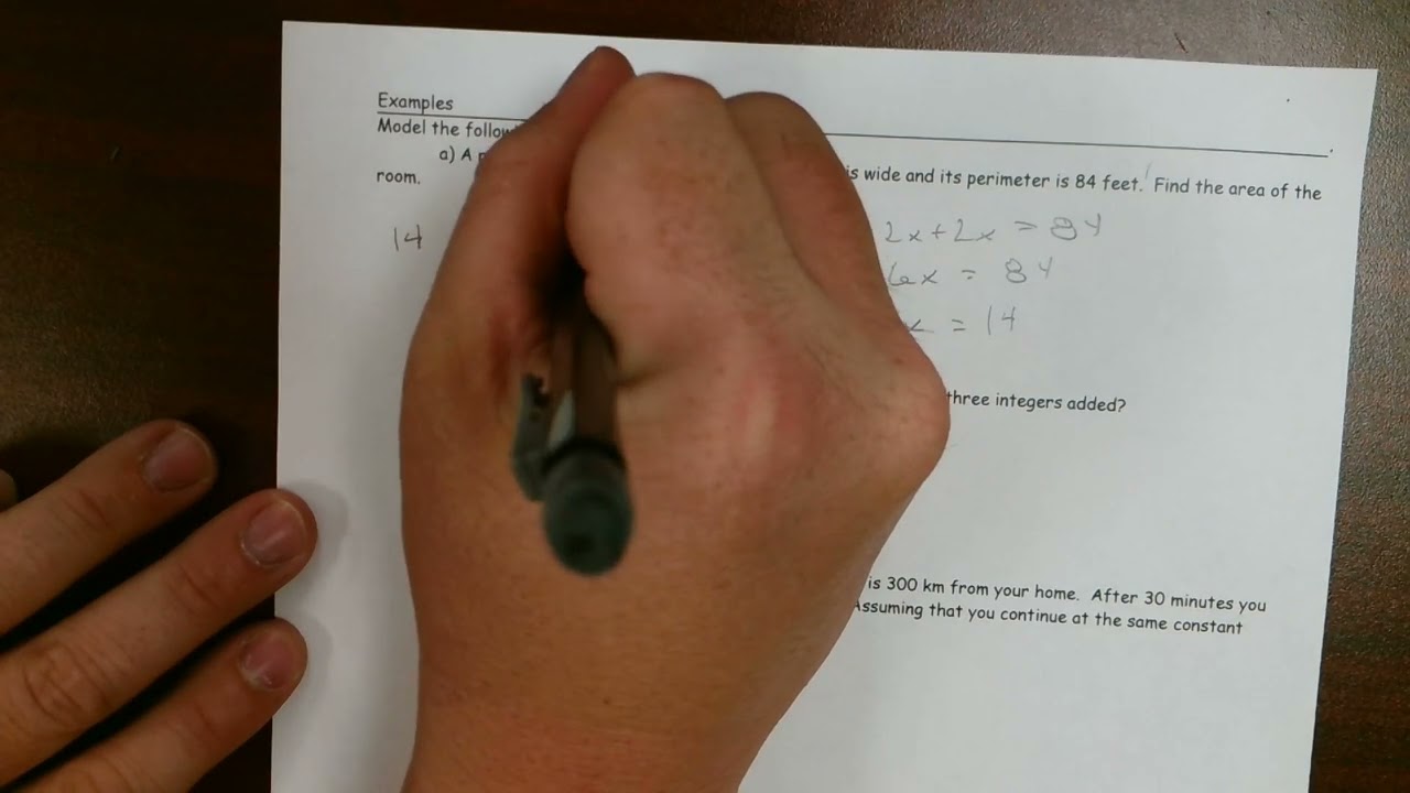 Precalculus 1.1 - Linear Equations In One Variable