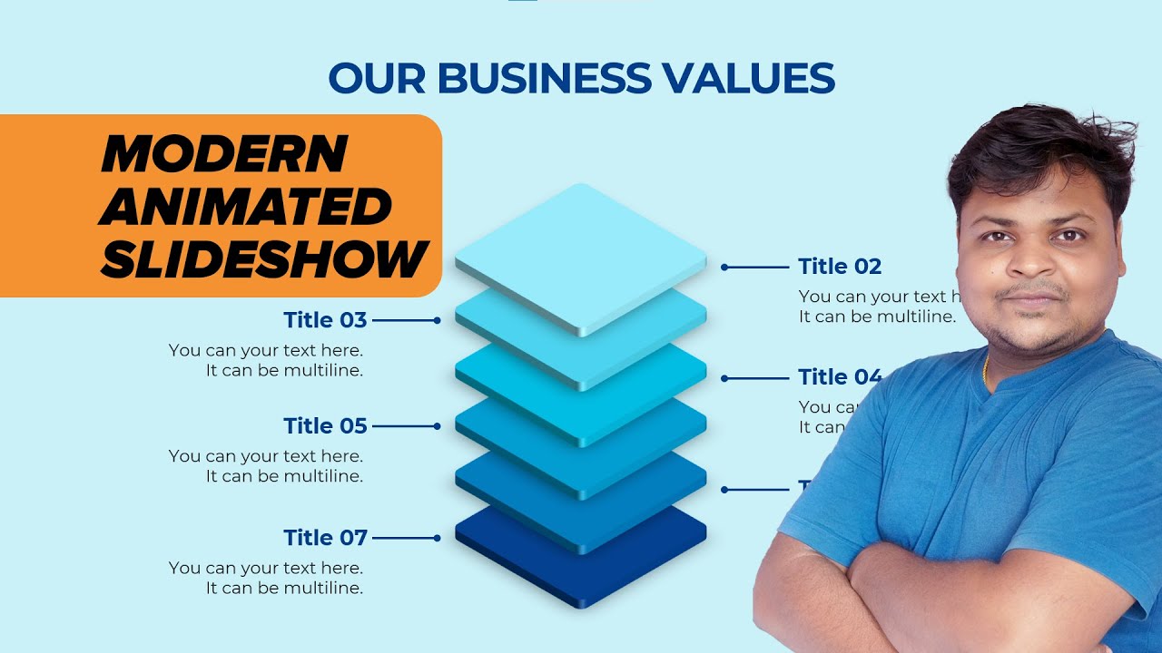 Modern Animated Title Slide Design in PowerPoint  for Corporate  / Corporate Presentation Design