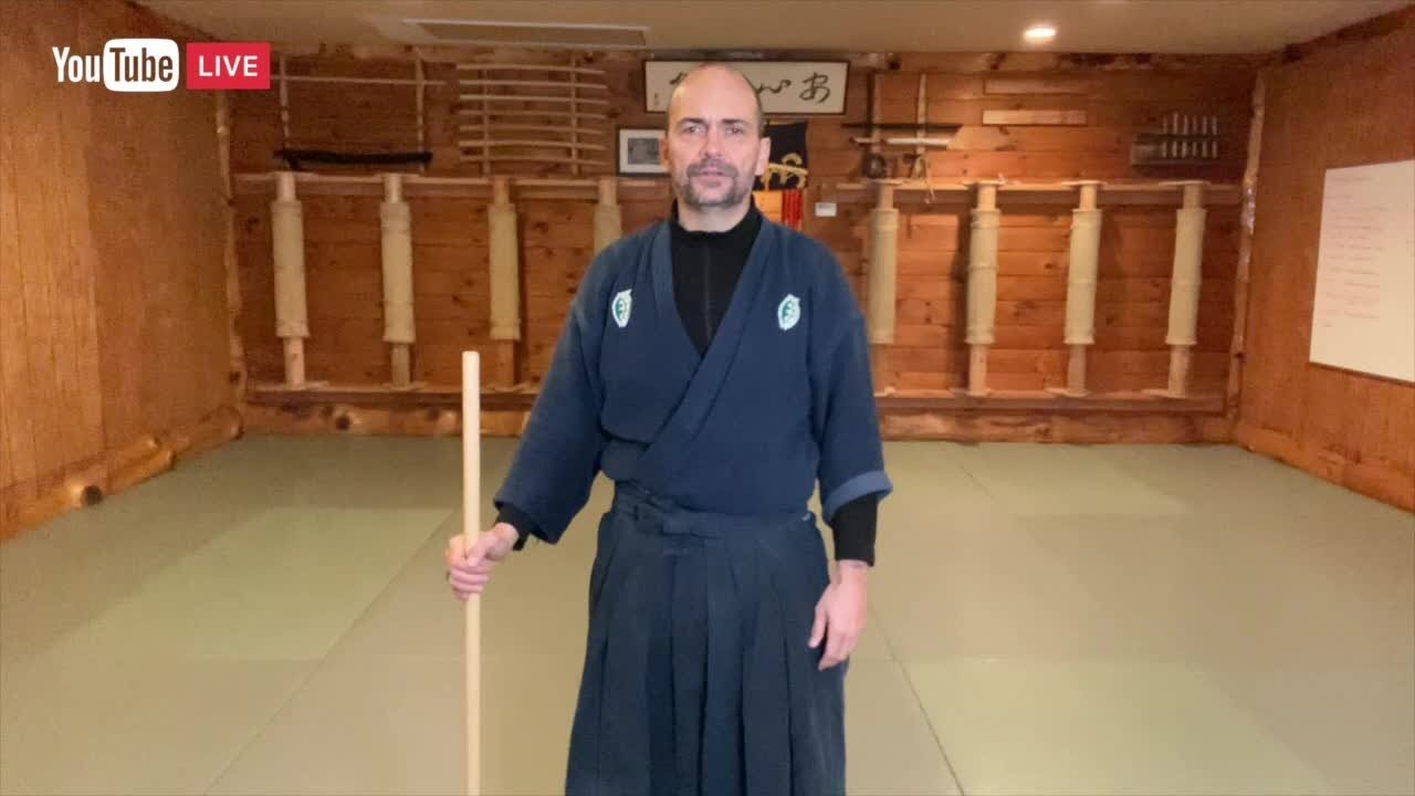 LIVE CLASS: Jojutsu basic strikes and reflections on bojutsu training