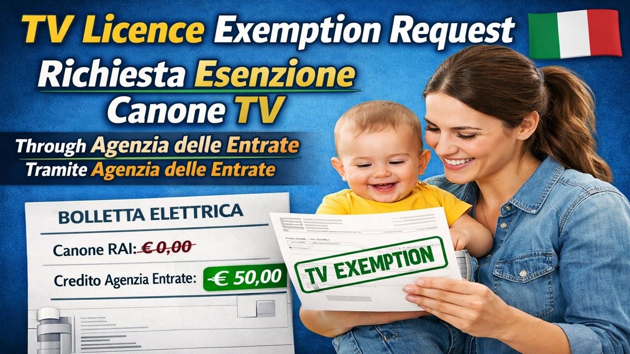 31. TV License Fee Exemption in Italy | Online Declaration via Agenzia delle Entrate