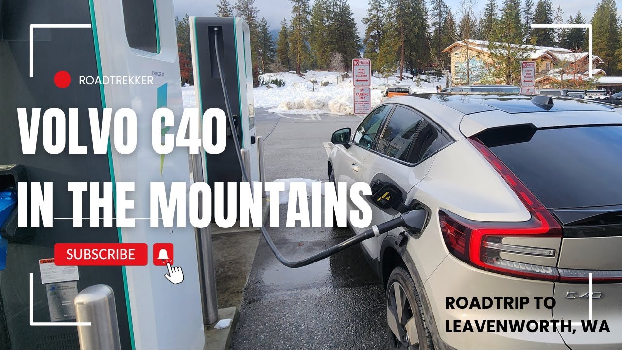 VolvoC40 in the mountains, Roadtrip to Leavenworth, WA