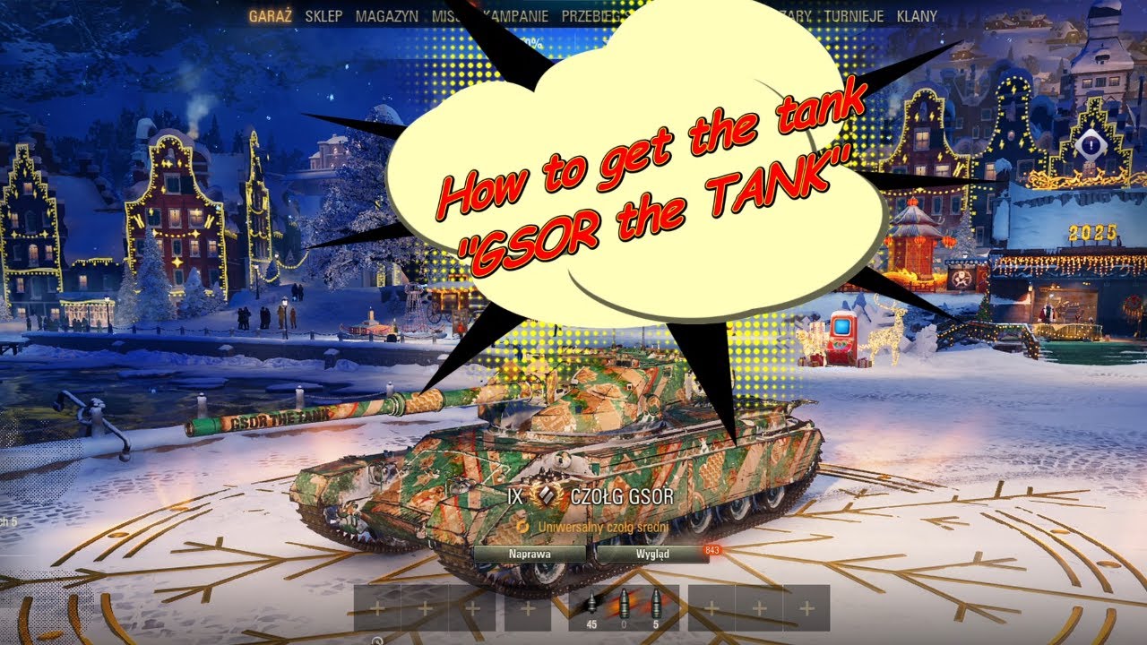 How to get the tank - GSOR the TANK!!! Jak odebrać czołg - GSOR the TANK!!! #wot #gaming #tank