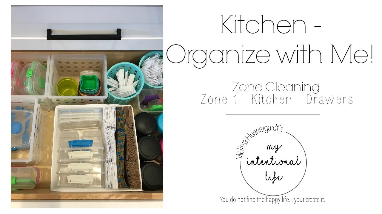 CLEAN WITH ME | KITCHEN DRAWERS | ZONE CLEANING | My Intentional Life