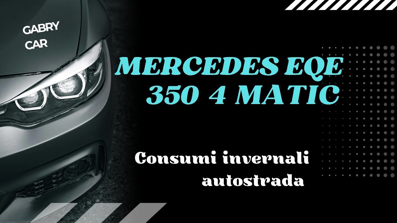 Mercedes EQE 350 4 Matic consumi autostrada inverno VARESE-BERGAMO e ritorno 0-5 gradi