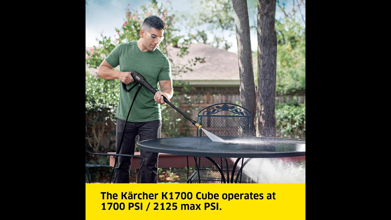 K&auml;rcher K1700 Max 1700 CETA-certified PSI Electric Pressure Washer with 3 Spray Nozzles