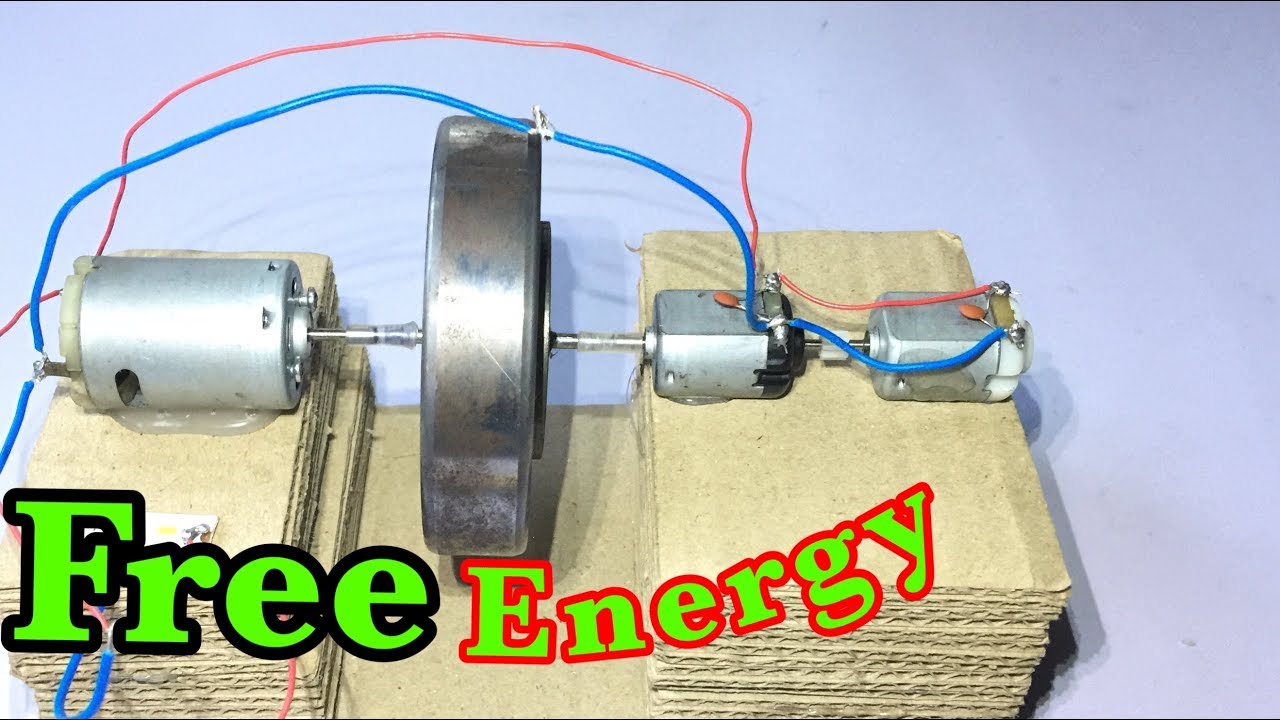 How to make free energy generator, a flywheel generator | Self running generators Homemade Invention