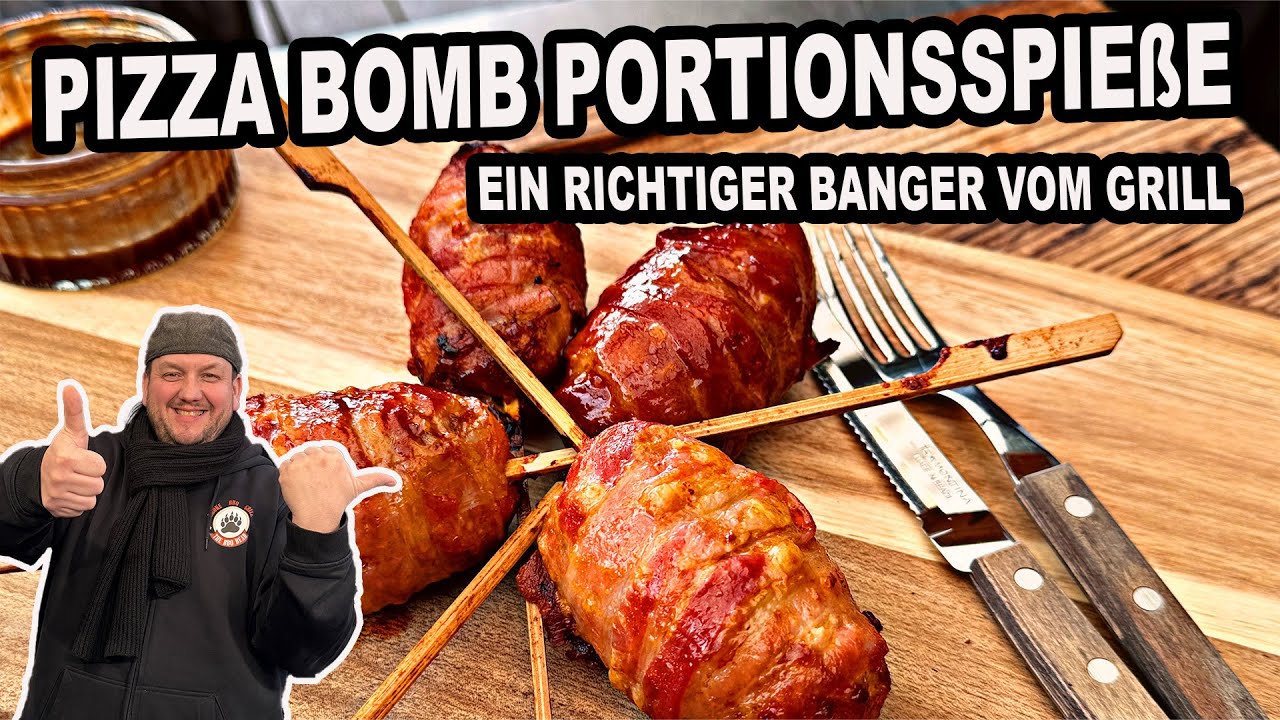 Pizza Bomb Portionsspieße vom Grill oder Backofen | The BBQ BEAR