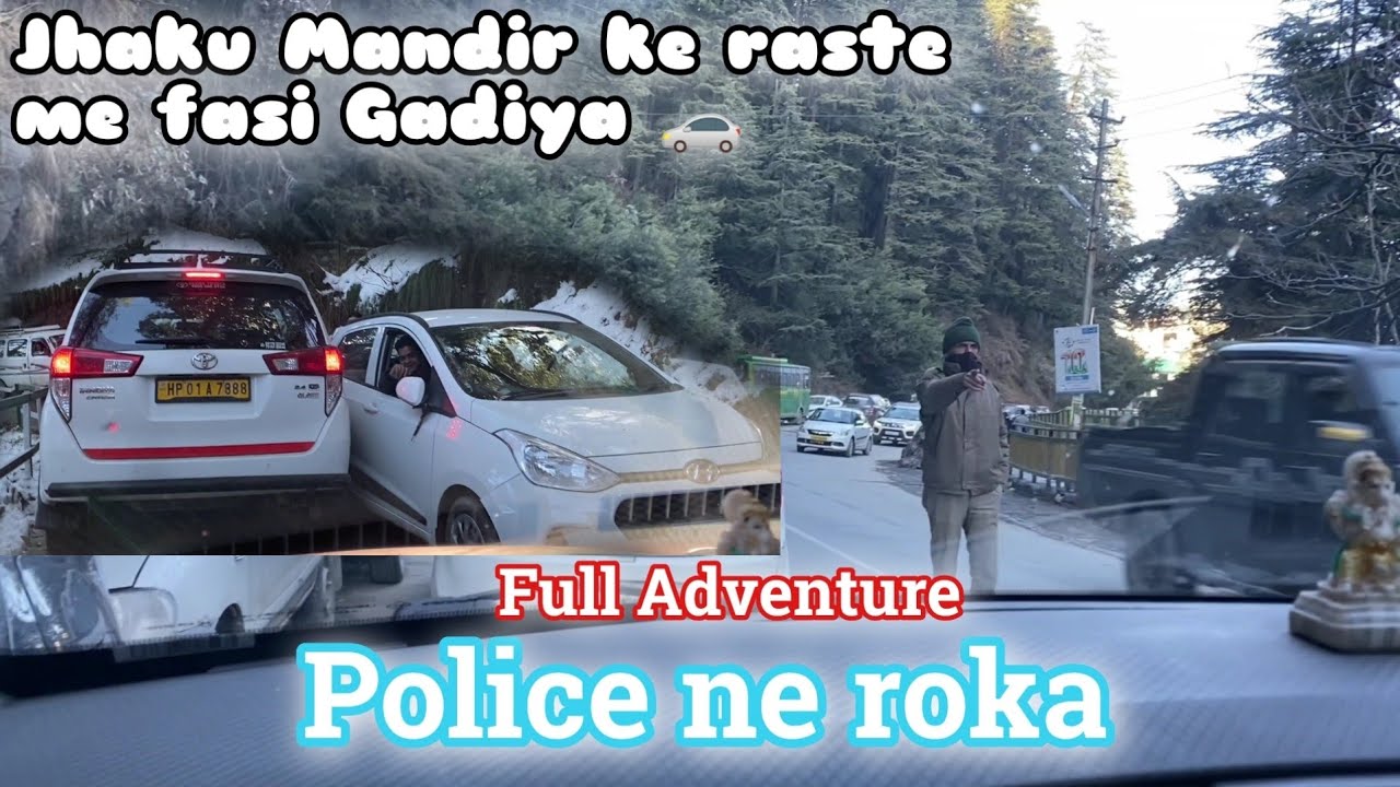 Dangerous Road of Jakhu Temple Shimla | Heavy drivers हुए फेल