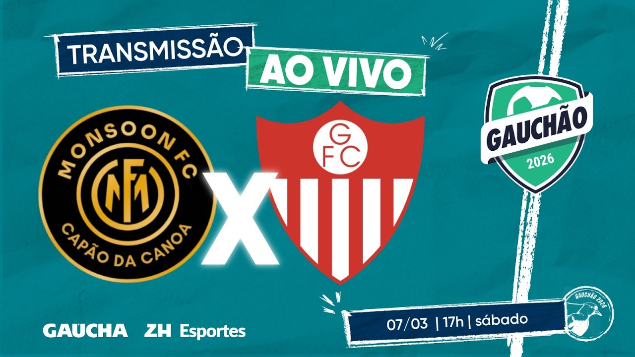 JOGO COMPLETO: MONSOON 2x0 GUARANY | QUADRANGULAR DO REBAIXAMENTO | GAUCH&Atilde;O | 07/03/2026