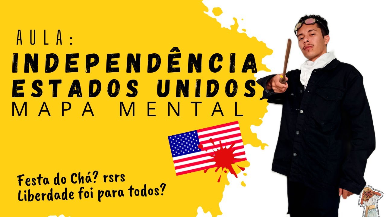 ⚔INDEPENDÊNCIA dos ESTADOS UNIDOS | MAPA MENTAL⚔