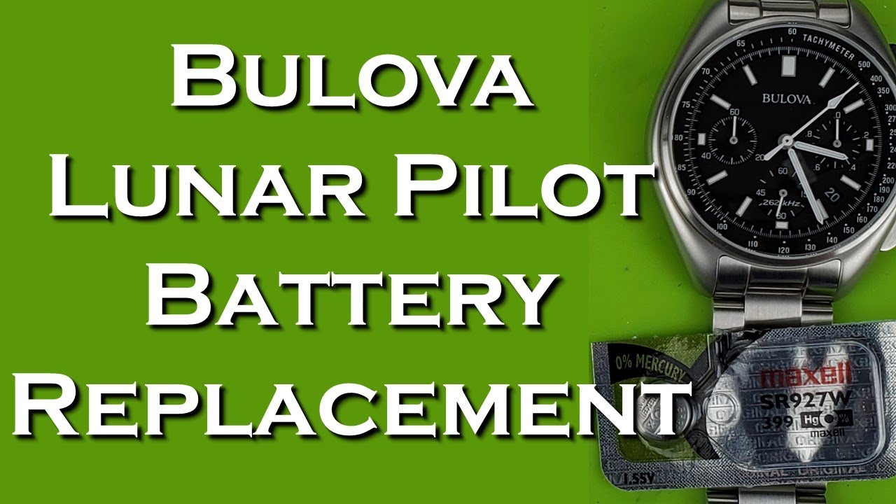 Замена батареи и регулировка стрелок хронографа в часах Bulova Lunar Pilot #Bulova #сделай сам #ч...