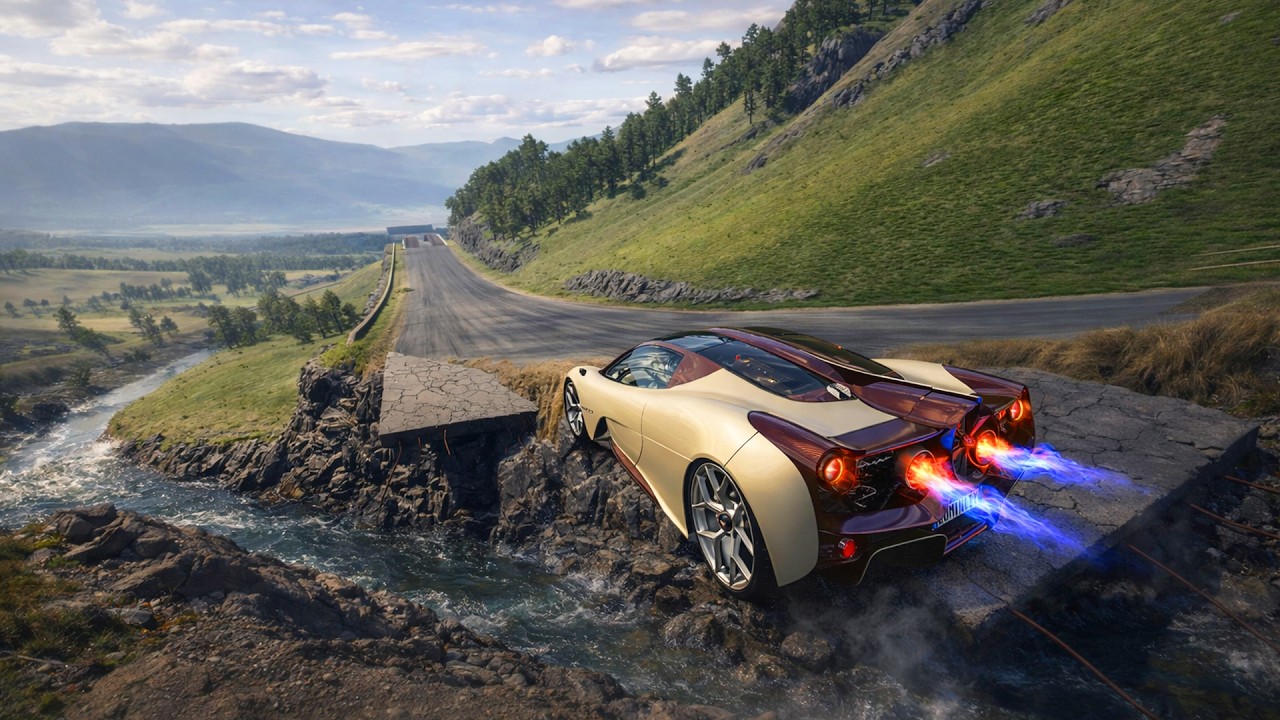 Oddly Satisfying Full Throttle Cars Downhill Crashes | BeamNG.DRIVE