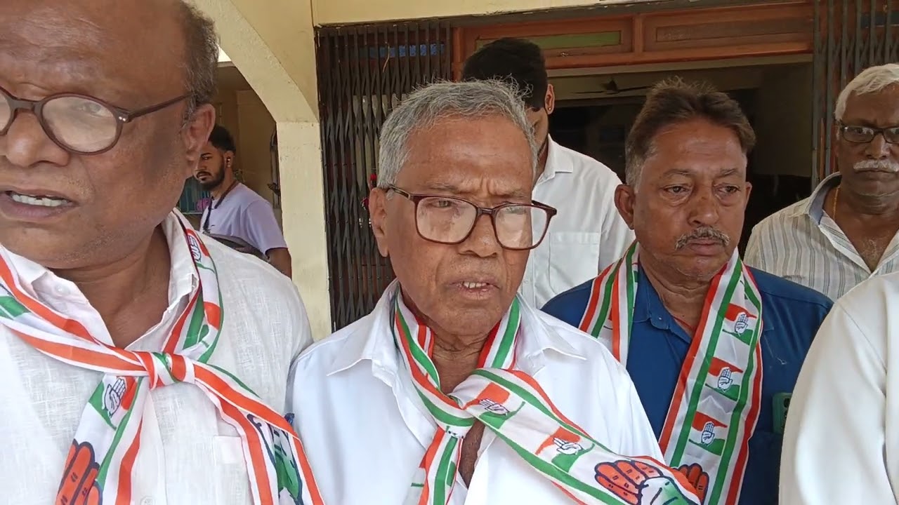 Siolim zp Congress candidate roshan chandrakant chodankar file's nomination 