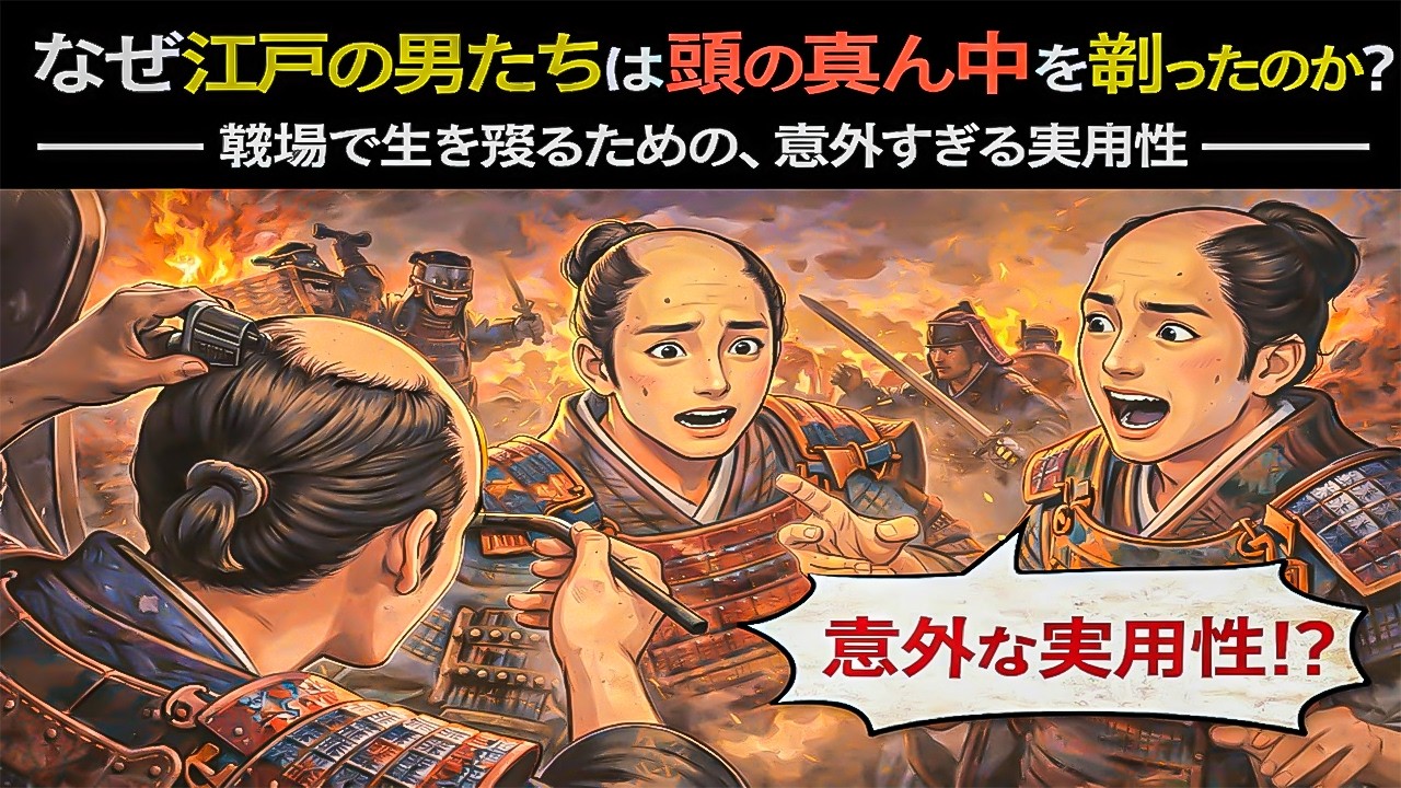 なぜ江戸の男たちは頭の真ん中を剃ったのか？｜戦場で生き残るための、意外すぎる実用性