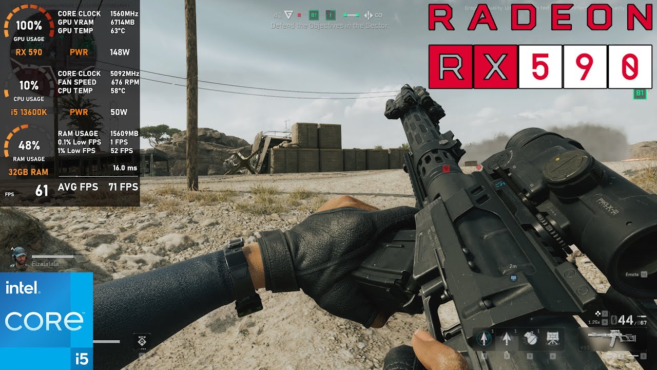 RX 590 : Delta Force - 1080p All Settings