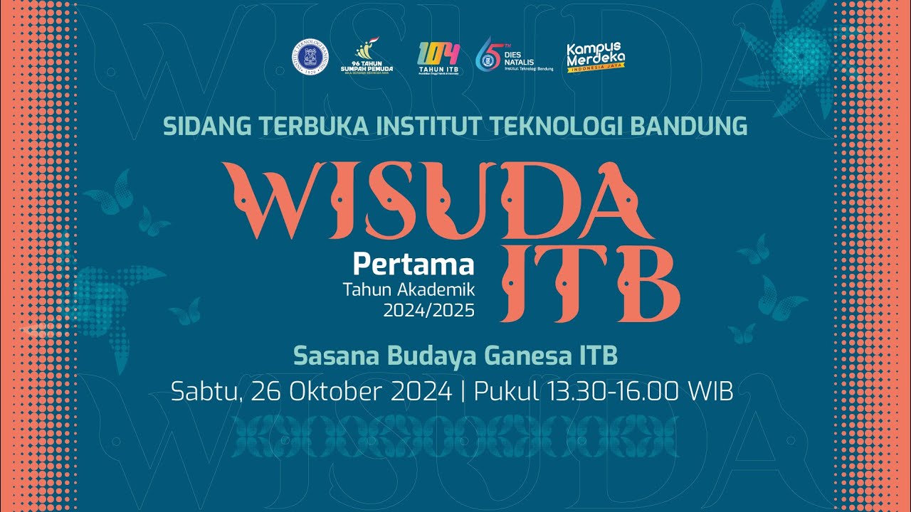 Wisuda Pertama Institut Teknologi Bandung Tahun Akademik 2024/2025